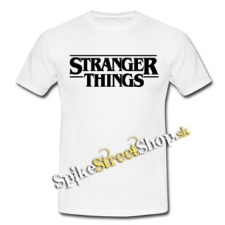 STRANGER THINGS - Logo - biele pánske tričko