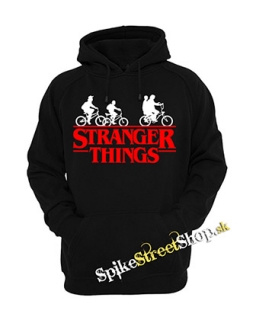 STRANGER THINGS - Bicycle Gang - čierna pánska mikina