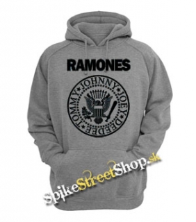 RAMONES - Logo - sivá detská mikina