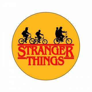 STRANGER THINGS - Bicycle Gang Orange - odznak
