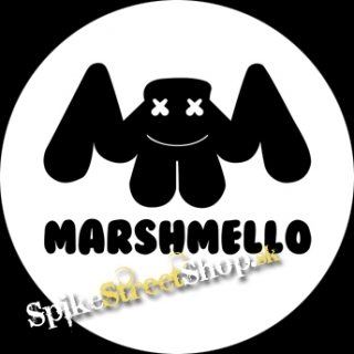 MARSHMELLO - Black Logo DJ - okrúhla podložka pod pohár