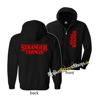 STRANGER THINGS - Red Logo - mikina na zips
