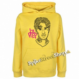 LIL PEEP - Sus Boy Portrait - žltá pánska mikina