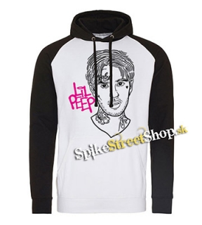 LIL PEEP - Sus Boy Portrait - čiernobiela pánska mikina