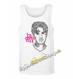 LIL PEEP - Sus Boy Portrait - Mens Vest Tank Top - biele