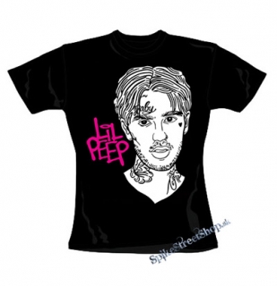 LIL PEEP - Sus Boy Portrait - čierne dámske tričko