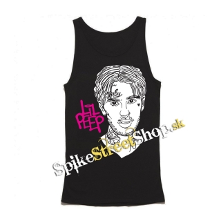LIL PEEP - Sus Boy Portrait - Mens Vest Tank Top - čierne