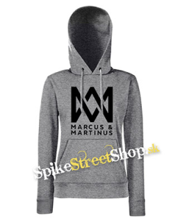 MARCUS & MARTINUS - Logo - sivá dámska mikina