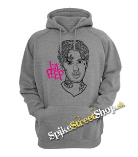 LIL PEEP - Sus Boy Portrait - šedá pánska mikina