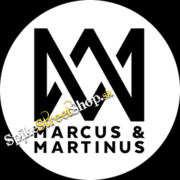 MARCUS & MARTINUS - Black Logo - okrúhla podložka pod pohár
