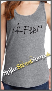 LIL PEEP - Logo - Ladies Vest Top - šedé
