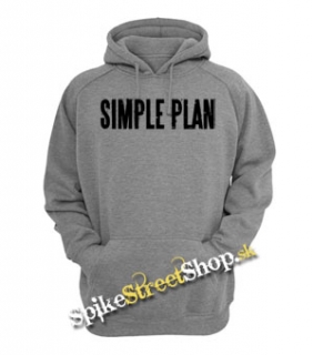 SIMPLE PLAN - Logo - sivá detská mikina