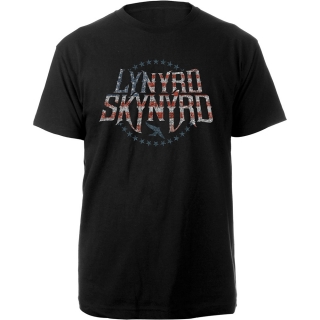 LYNYRD SKYNYRD - Stars & Stripes - čierne pánske tričko