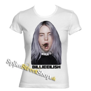 BILLIE EILISH - Spider Portrait - biele dámske tričko