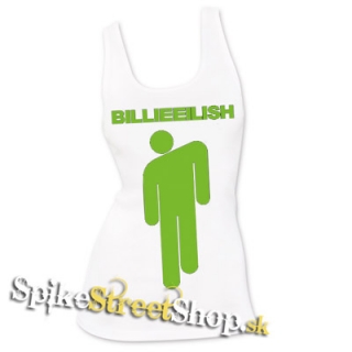 BILLIE EILISH - Logo & Stickman - Ladies Vest Top - biele