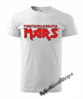 30 SECONDS TO MARS - Iron Maiden Font Logo - biele detské tričko