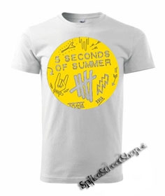 5 SECONDS OF SUMMER - Scribble Logo - biele detské tričko