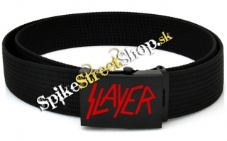 SLAYER - Red Logo - plátený opasok