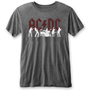 AC/DC - Silhouettes - sivé pánske tričko