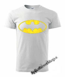 BATMAN - Yellow Logo - biele detské tričko