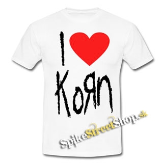 I LOVE KORN - biele detské tričko