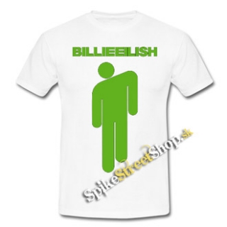 BILLIE EILISH - Logo & Stickman - biele detské tričko