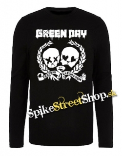 GREEN DAY - 21 st. Century Skulls - čierne pánske tričko s dlhými rukávmi