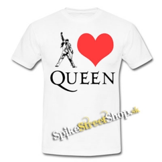 I LOVE QUEEN - biele detské tričko