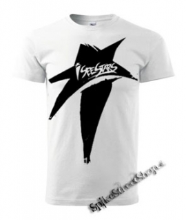 I SEE STARS - Black Star - biele detské tričko