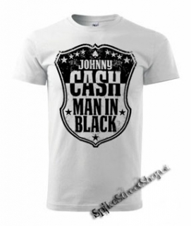 JOHNNY CASH - Man In Black - biele detské tričko