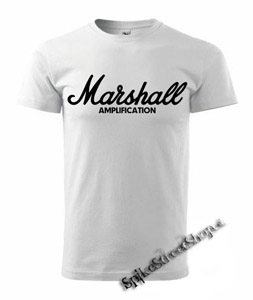 MARSHALL - Logo - biele detské tričko