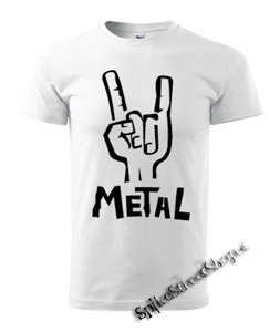 METAL - biele detské tričko