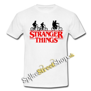 STRANGER THINGS - Bicycle Gang - biele detské tričko