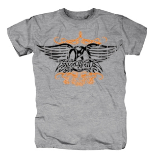 AEROSMITH - Logo - sivé detské tričko