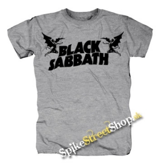 BLACK SABBATH - Logo - sivé detské tričko