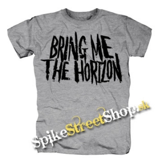 BRING ME THE HORIZON - Black Logo - Motive 2 - sivé detské tričko