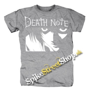 DEATH NOTE - Logo And Portrait - sivé detské tričko