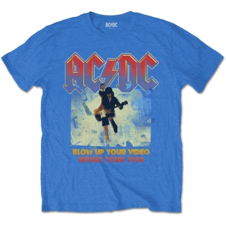 AC/DC - Blow Up Your Video - modré pánske tričko