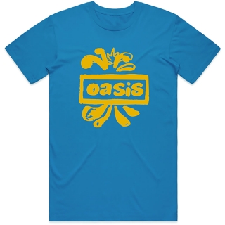 OASIS - Drawn Logo - modré pánske tričko