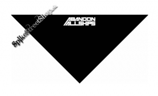 ABANDON ALL SHIPS - Logo - čierna bavlnená šatka na tvár