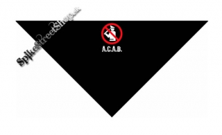 A.C.A.B. - Pictogram - čierna bavlnená šatka na tvár