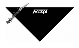 ACCEPT - Logo - čierna bavlnená šatka na tvár