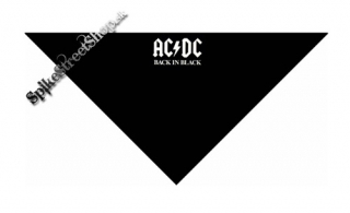AC/DC - Back In Black - čierna bavlnená šatka na tvár