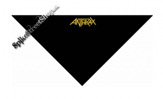 ANTHRAX - Logo - čierna bavlnená šatka na tvár