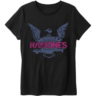 RAMONES - Purple Eagle - čierne pánske tričko