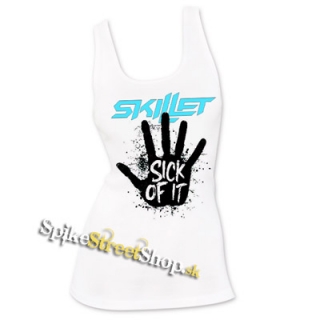 SKILLET - Sick Of It- Ladies Vest Top - biele