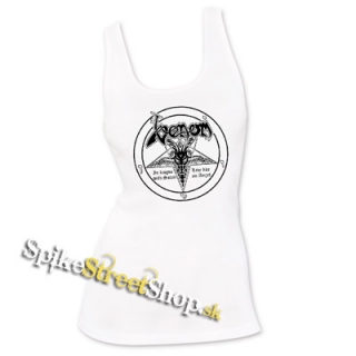 VENOM - Pentagram - Ladies Vest Top - biele