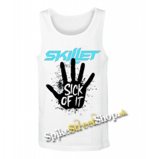 SKILLET - Sick Of It - Mens Vest Tank Top - biele