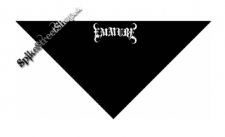 EMMURE - Logo - čierna bavlnená šatka na tvár