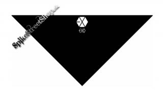 EXO - Logo - čierna bavlnená šatka na tvár